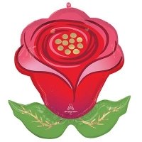 Шар фигура "Роза Цветочный привет"