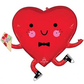 Шар фигура "Мистер Сердце с букетом" Шар фигура "Мистер Сердце с букетом"