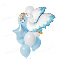 Фонтан из шаров "Счастье в дом"