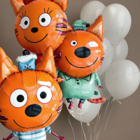 Сет из шаров "Три кота в облаках"