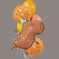 Фонтан из шаров "Капельсинка"