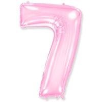 Шар цифра "7 Розовая"
