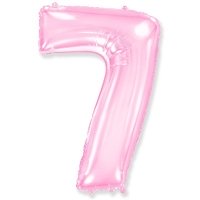 Шар цифра "7 Розовая"