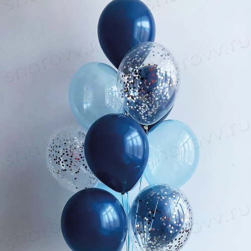 Фонтан из шаров "Ледяной водопад"