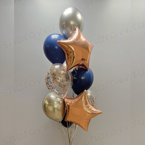 Фонтан из шаров "Вечерний город"