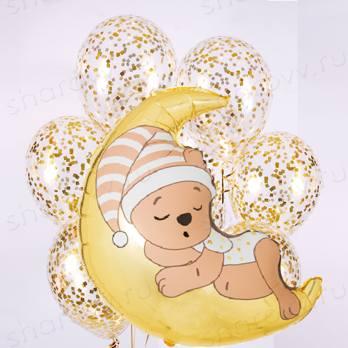 Сет из шаров "Колыбельная для мишутки"