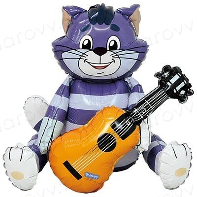 Шар фигура "Простоквашино Матроскин Гитара"