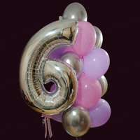 Набор шаров "Гламурный в серебре"