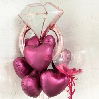 Композиция из шаров "Бриллиантовый сет"