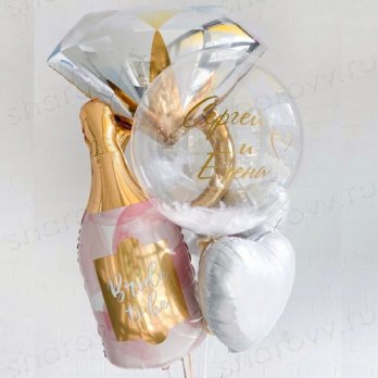 Набор шаров "Счастье - любить тебя"