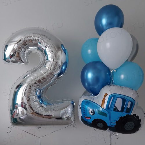 Композиция из шаров "Мини трактор"