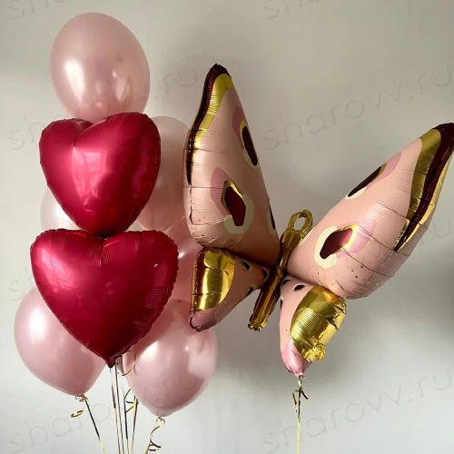 Сет из шаров "Поцелуй бабочки"