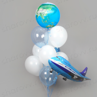 Фонтан из шаров "Воздушный рейс"