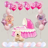 Комплект оформление комнаты на выписку "Нашей малышке"