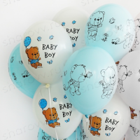 Фонтан из шаров "Мишка малыш"