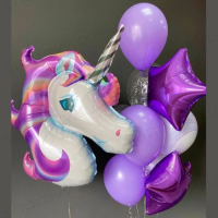 Сет из шаров "Единорог Вайолет"