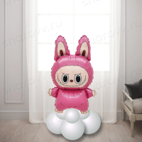 Шар на подставке "Плюшевый розовый эльф"