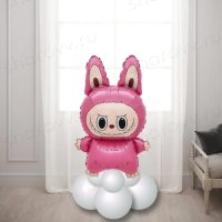 Шар на подставке "Плюшевый розовый эльф"