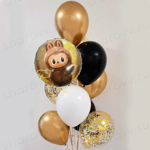 Фонтан из шаров "Плюшевые эльфы"