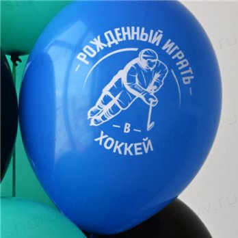 Фонтан из шаров "Рождённый играть в хоккей" Фонтан из шаров "Рождённый играть в хоккей"