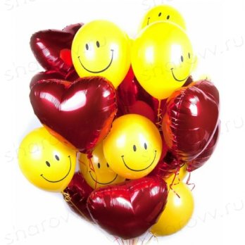 Облако из шаров ассорти "Счастливые эмоции" Облако из шаров ассорти "Счастливые эмоции"