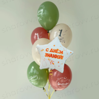 Фонтан из шаров "1 сентября! Здравствуй, школа!"