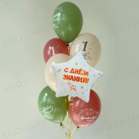 Фонтан из шаров "1 сентября! Здравствуй, школа!"