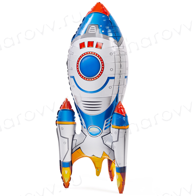 Шар фигура "Ракета синяя"