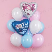 Облако из шаров ассорти "Ля Мур"