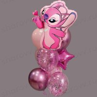 Фонтан из шаров "Поцелуй от монстрика"