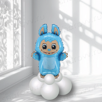 Шар на подставке "Плюшевый эльф голубой" Шар на подставке "Плюшевый эльф голубой"