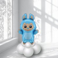 Шар на подставке "Плюшевый эльф голубой"