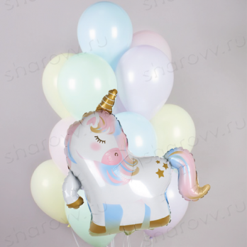Облако шаров "Единорог Зефирка" Облако шаров "Единорог Зефирка"