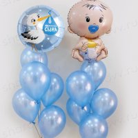 Сет из шаров "Малыш и Аистёнок"