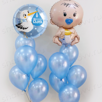 Сет из шаров "Малыш и Аистёнок" Сет из шаров "Малыш и Аистёнок"