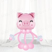 Шар фигура "Весёлый поросёнок"