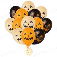 Шары латекс "Тыква улыбающаяся"