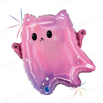 Шар фигура "Котик Привидение"