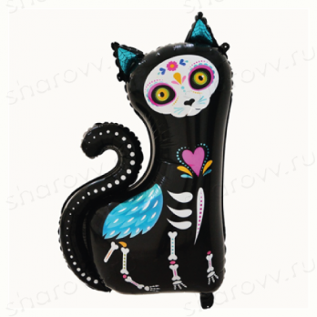 Шар фигура "Скелет кошки на Хэллоуин" Шар фигура "Скелет кошки на Хэллоуин"