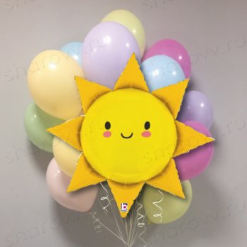 Букет из шаров "Солнечное облако"