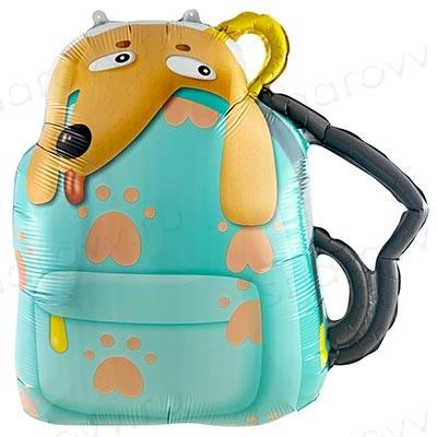 Шар фигура "Собака в рюкзаке"