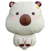 Шар фигура "Капибара белая"