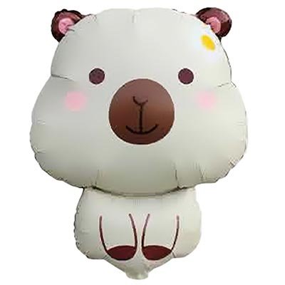 Шар фигура "Капибара белая"