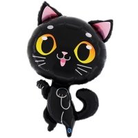 Шар фигура "Кот черный"