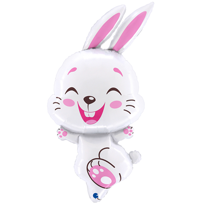 Шар фигура "Кролик белый"
