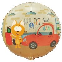 Шар круг "Котэ в гараже"