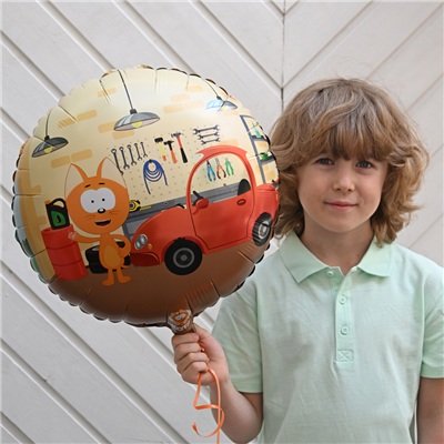 Шар круг "Котэ в гараже"