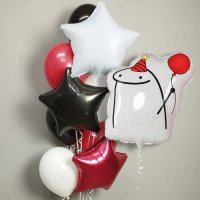 Сет из шаров "Мем с шариками и звёздами"