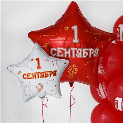 Шар звезда "1 СЕНТЯБРЯ С ДНЕМ ЗНАНИЙ"