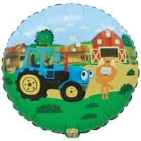 Шар круг "Котэ и Синий Трактор"